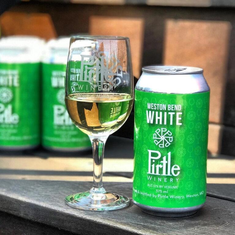 weston bend white wine in cans from Pirtle Winery